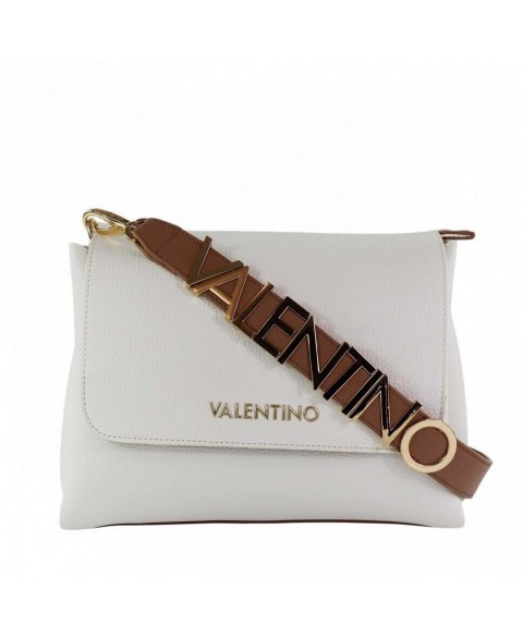 VALENTINO ALEXIA SHOULDER BAG VBS5A803-173 BIANCO/CUOIO