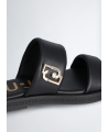 LIU JO IMAN 01 NAPPA BLACK SANDAL SA4113-P0062-22222