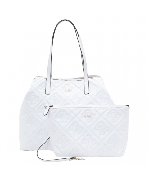 GUESS VIKKY II WHITE LOGO LARGE SHOPPER SS24 QM931829