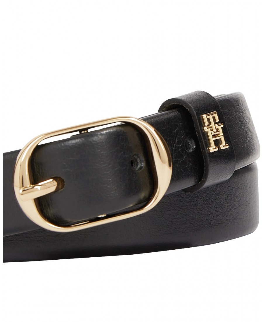 TOMMY HILFIGER LEATHER BELT BLACK FW24/25 AW0AW14938-BDS