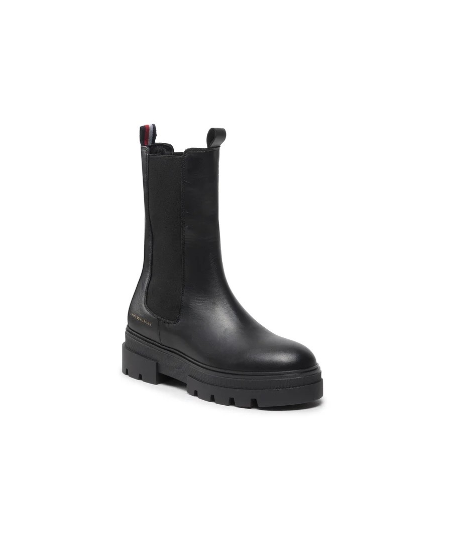 TOMMY HILFIGER MONOCROMATIC CHELSEA BOOT BLACK FW24/25 FW0FW06730-BDS