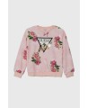 GUESS ALL OVER PRINT SWEATSHIRT PINK J4YQ02KA6R3-PB40