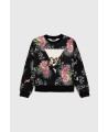 GUESS ALL OVER PRINT SWEATSHIRT BLACK  J4YQ02KA6R3-PI90