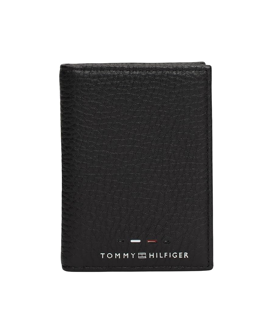 TOMMY HILFIGER BLACK CARDHOLDER PREMIUM BIFOLD AM0AM12753-BDS