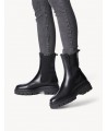 TAMARIS LEATHER CHELSEA BOOT BLACK 1-25992-41-001