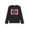 GUESS LIGO TRIANGLE LONGSLEEVE T-SHIRT BLACK J4BI18J1314-JBLK