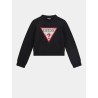 GUESS GIRL TRINGLE LOGO SWEATSHIRT ECRU J4YQ22KA6R3-JBLK