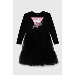 GUESS GIRL DRESS FIT AND FLARE BLACK J4YK069KB8R0-JBLK