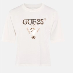 GUESS WOMAN TSHIRT ECRU V4YI06I3Z14-G6K5