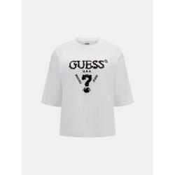 GUESS AURELIE BOXY TEE WHITE  V4YI06I3Z14 -G011
