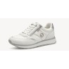 TAMARIS WHITE SILVER LEATHER SNEAKER 1-23726-43- 171