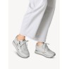 TAMARIS WHITE SILVER LEATHER SNEAKER 1-23726-43- 171