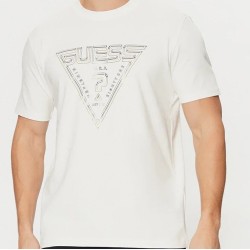 GUESS TSHIRT WHITE TRIANGLE LOGO Z5RI12J1314-G018