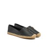 TOMMY HILFIGER LOGO LEATHER ESPADRILLE BLACK FW0FW08540-BDS