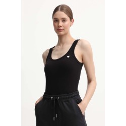 GUESS COLETTE RIB TANK SLIM FIT BLACK V4YP06K8RT2-JBLK