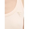 GUESS COLETTE RIB TANK SLIM FIT BEIGE V4YP06K8RT2-G6K5