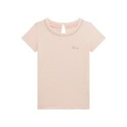 GUESS GIRL COTTON T-SHIRT  PEACH PEARL J5RI39K6YW4-G63Q