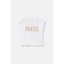 GUESS GIRL T-SHIRT COTTON WHITE J5RI37K6YW4-G011