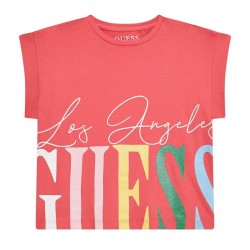 GUESS GIRL T-SHIRT LOS ANGELES FUXIA J5RI00K6YW4-G5O5