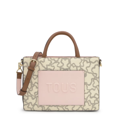 TOUS BEIGE MULTI AMAYA KAOS HAND CROSSOVER BAG 2002188201