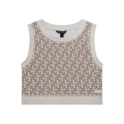 GUESS GIRL TOP LOGO BEIGE J5RI43MC01P-P1IQ