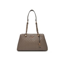 GUESS ANNING QUILTED SHOPPER DARK TAUPE HWQG9508090-DRT