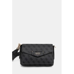 GUESS ECO BRENTON CROSSBODY BAG COAL LOGO HWEBG839019-CLO