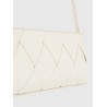 CALVIN KLEIN WOVEN ELONGATED SHOULDER BAG CHALK K60K612992-67U
