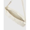 CALVIN KLEIN WOVEN ELONGATED SHOULDER BAG CHALK K60K612992-67U
