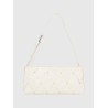 CALVIN KLEIN WOVEN ELONGATED SHOULDER BAG CHALK K60K612992-67U