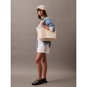 CALVIN KLEIN SUMMER CANVAS TOTE BEIGE LV04K3098G-V07