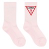 GUESS TRIAGLE LOGO SOCKS PINK H4YZ13ZZ00I-G6K9