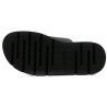 TAMARIS LEATHER FLATFORM MULE BLACK 1-27239-42-003