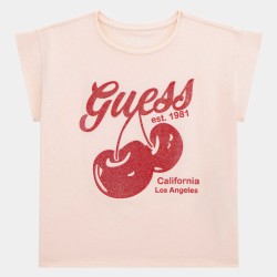 GUESS T-SHIRT CHERRY PINK J5GI00K6YW4-G63Q