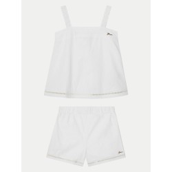 GUESS GIRL SET SHORTS AND TOP WHITE J5GG00WH6M4-G011