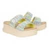HEY DUDE DELRAY SLIDE SURF BAJA BLUE MULTI 43210-4NY