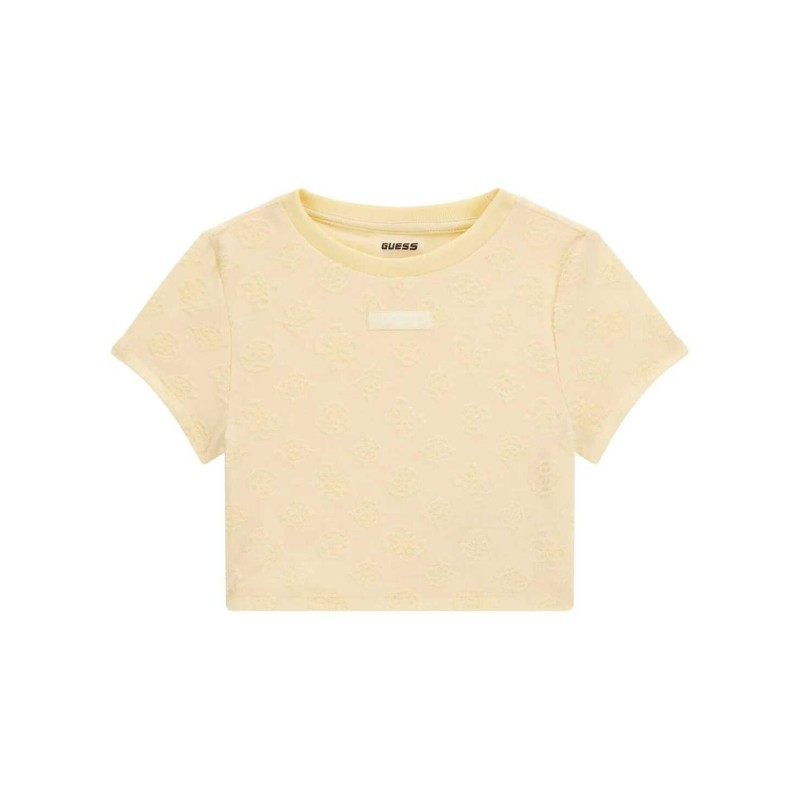 GUESS PEONY 4G LOGO CROPTOP YELLOW V5GP21KCT02-F27G