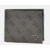 GUESS GREY BLACK LEATHER WALLET SMVELELEA20-BLA