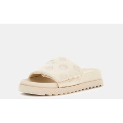 GUESS FABIO CREAM SANDAL 4G LOGO PEONY FLJFA2ELE19