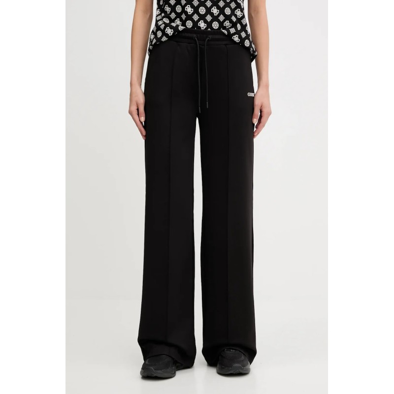GUESS CARMEN STRAIGHT LONG PANTS BLACK V5YB03KCX22-JBLK