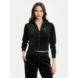 GUESS COUTURE FULL ZIP SWEATSHIRT BLACK V3BQ22K0232-JBLK