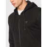 GUESS ALDWIN ZIP HOODED SWEATSHIRT BLACK Z2YQ28KAIJ1-JBLK
