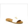 RAGAZZA FLAT  LEATHER SANDALS WHITE 01025-WHITE