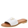 RAGAZZA FLAT  LEATHER SANDALS WHITE 01025-WHITE