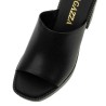 RAGAZZA LEATHER PLATFORM MULE 0920-BLACK