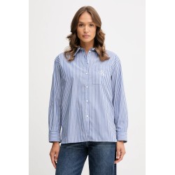 CALVIN KLEIN WOMEN SHIRT STRIPES BLUE LV044D170G-ZNX