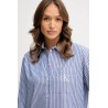 CALVIN KLEIN WOMEN SHIRT STRIPES BLUE LV044D170G-ZNX