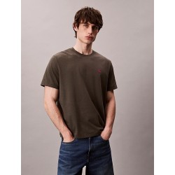 CALVIN KLEIN EMBROIDERED MONOGRAM LOGO RELAXED FIT BELUGA LV04RC275G-PAR