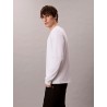 CALVIN KLEIN ARCHIVE LOGO RELAXED LONGSLEEVE WHITE  T-SHIRT LV04RD247G-YAF