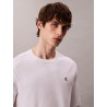 CALVIN KLEIN ARCHIVE LOGO RELAXED LONGSLEEVE WHITE  T-SHIRT LV04RD247G-YAF